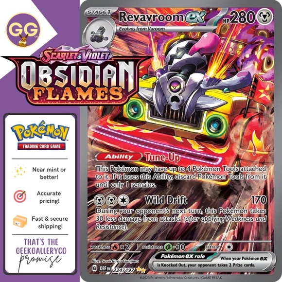Pokemon | Toys | Revavroom Ex Obf 22497 Mint Condition | Poshmark